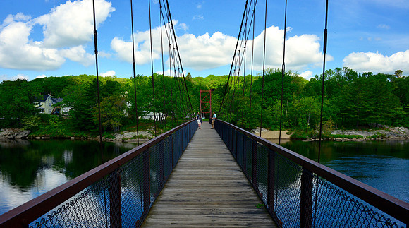 The Swinging Bridge, Brunswick, Maine